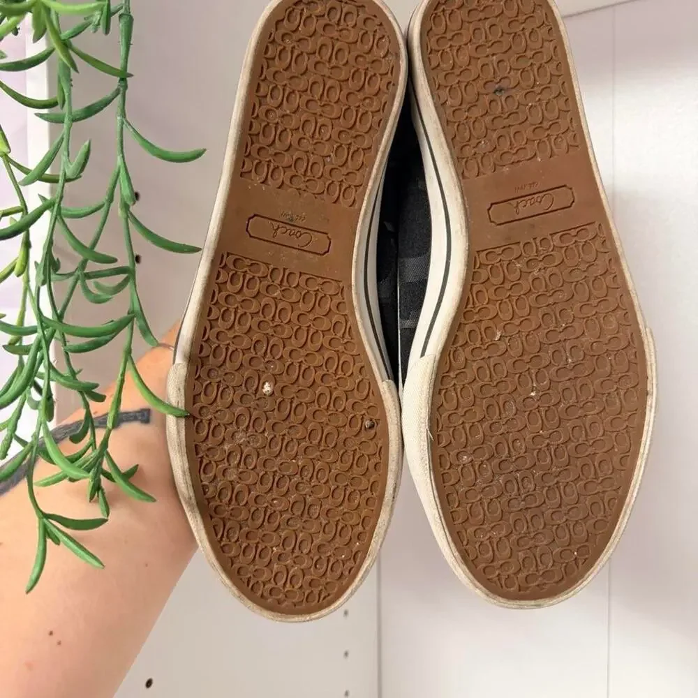 Coach black moss sneakers